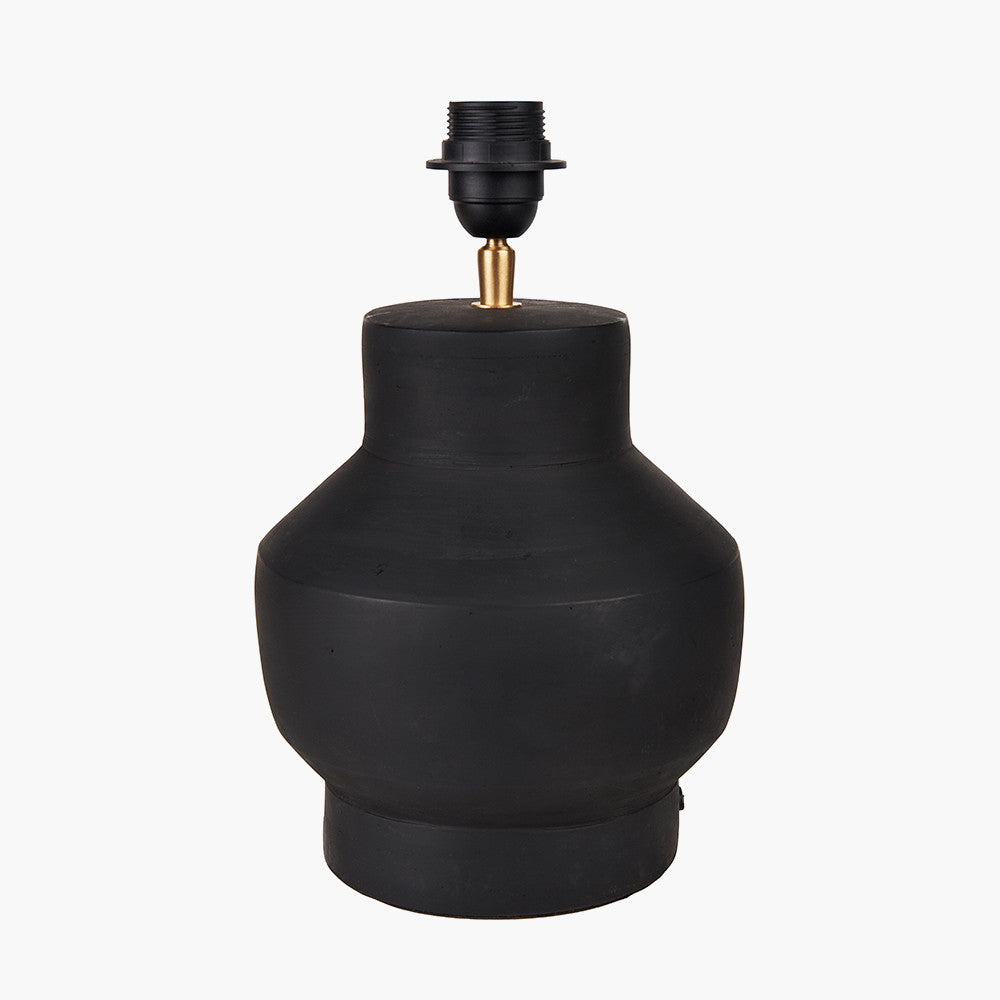 Inna Black Urn Terracotta Table Lamp - Base Only
